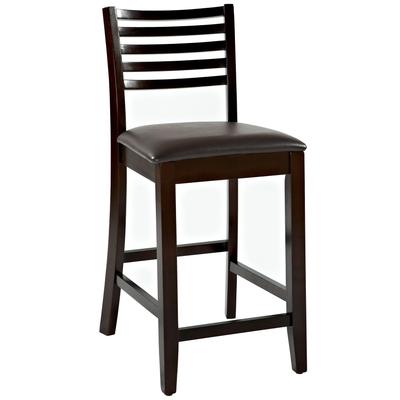 Triena Collection Ladder Counter Stool, 24"H by Linon Home Décor in Espresso