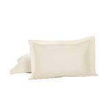 Luxury Hotel Tailored 2-Pack Standard/Queen Shams by Levinsohn Textiles in Ivory (Size STAND QUEEN)