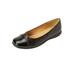 Extra Wide Width Women's The Fay Flat by Comfortview in Black (Size 9 1/2 WW)