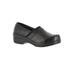 Wide Width Women's Origin Slip-On by Easy Street in Black Smooth (Size 7 W)