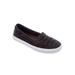 Women's The Analia Slip-On Sneaker by Comfortview in Black (Size 9 1/2 M)