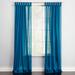 Wide Width BH Studio Sheer Voile Tab-Top Panel by BH Studio in Dark Turquoise (Size 60" W 84" L) Window Curtain