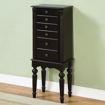 Ebony Jewelry Armoire by Powell Furniture in Ebony