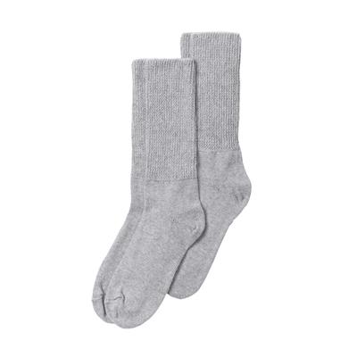 Plus Size Women's 2-Pack Open Weave Extra Wide Socks by Comfort Choice in Heather Grey (Size 2X) Tights