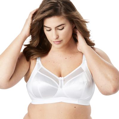 Plus Size Women's Goddess® Keira Satin Wireless Bra by Goddess in White (Size 40 C)