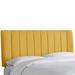 Wesley Channel Seam Headboard by Skyline Furniture in Linen French Yellow (Size FULL)