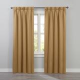 Wide Width BH Studio Room-Darkening Pinch Pleat Panel by BH Studio in Gold (Size 35" W 63" L) Window Curtain