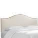 Ashland Nail Button Headboard by Skyline Furniture in Linen Talc (Size QUEEN)