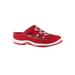 Women's Barbara Flats by Easy Street® in Red Leather (Size 7 M)
