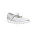 Extra Wide Width Women's TravelLite Mary Jane Sneaker by Propet® in White (Size 8 WW)