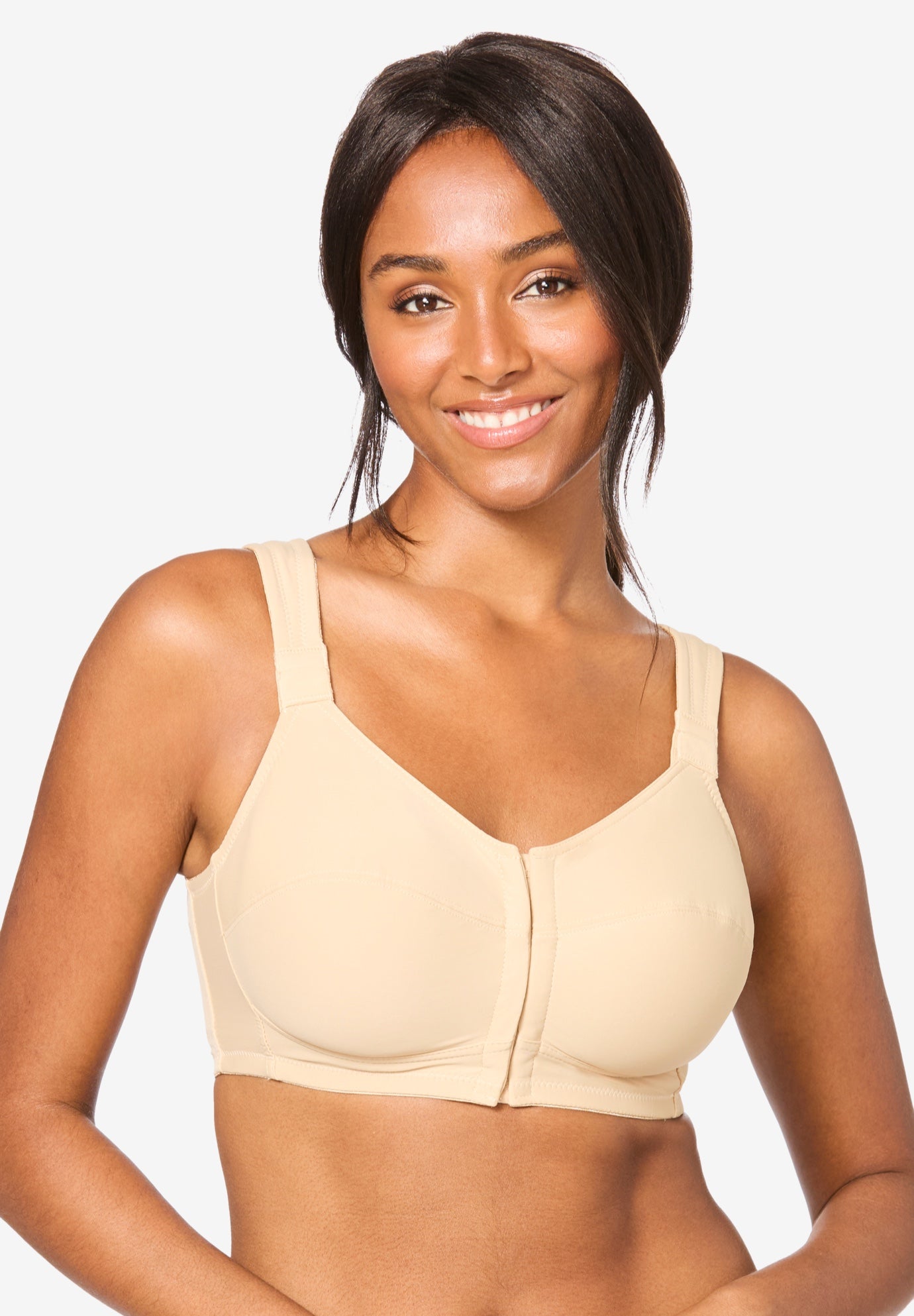Plus Size Women's Stay-Cool Wireless Posture Bra by Comfort Choice in Nude (Size 52 DD)