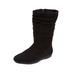 Wide Width Women's The Aneela Wide Calf Boot by Comfortview in Black (Size 8 1/2 W)