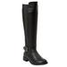 Extra Wide Width Women's The Milan Wide Calf Boot by Comfortview in Black (Size 8 1/2 WW)