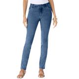 Plus Size Women's Invisible Stretch® Contour Skinny Jean by Denim 24/7 in Medium Wash (Size 22 W)