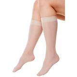 Plus Size Women's 3-Pack Knee-High Compression Socks by Comfort Choice in Nude (Size 2X)