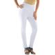 Plus Size Women's Skinny-Leg Comfort Stretch Jean by Denim 24/7 in White Denim (Size 32 T) Elastic Waist Jegging