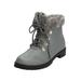 Extra Wide Width Women's The Vylon Hiker Bootie by Comfortview in Grey (Size 9 1/2 WW)