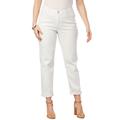 Plus Size Women's Invisible Stretch® Contour Boyfriend Jean by Denim 24/7 in White Denim (Size 22 W)