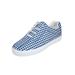 Women's The Bungee Slip On Sneaker by Comfortview in Navy Gingham (Size 7 1/2 M)