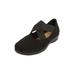 Women's The Stacia Mary Jane Flat by Comfortview in Black (Size 8 M)