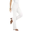 Plus Size Women's Bootcut Comfort Stretch Jean by Denim 24/7 in White Denim (Size 24 WP) Elastic Waist