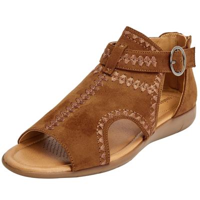 Extra Wide Width Women's The Kaia Shootie by Comfortview in Cognac (Size 9 1/2 WW)