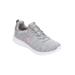 Wide Width Women's The Summits Quick Getaway Slip On Sneaker by Skechers in Grey Wide (Size 7 W)