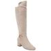 Wide Width Women's The Ruthie Wide Calf Boot by Comfortview in Oyster Pearl (Size 7 W)