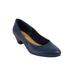 Extra Wide Width Women's The Vida Slip On Pump by Comfortview in Navy (Size 9 WW)