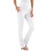 Plus Size Women's Straight-Leg Comfort Stretch Jean by Denim 24/7 in White Denim (Size 16 WP)