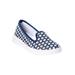 Extra Wide Width Women's The Dottie Slip On Sneaker by Comfortview in Denim Eyelet (Size 9 1/2 WW)