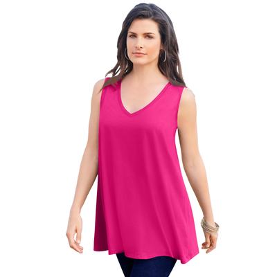 Plus Size Women's Swing Ultimate Tank by Roaman's ...