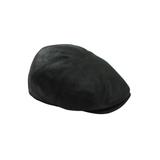 Men's Big & Tall Faux Leather Ivy Cap by KingSize in Black Distressed (Size 2XL)