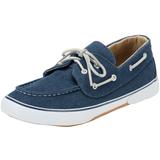 Extra Wide Width Men's Canvas Boat Shoe by KingSize in Stonewash Denim (Size 16 EW) Loafers Shoes