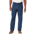 Men's Big & Tall Denim or Ripstop Carpenter Jeans by Wrangler® in Antique Indigo (Size 46 30)