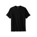 Men's Big & Tall Performance Flex Crewneck Tee by KingSize in Black (Size 3XL)