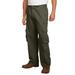 Men's Big & Tall Boulder Creek® Side-Elastic Stacked Cargo Pocket Pants by Boulder Creek in Olive (Size 44 38)