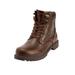 Wide Width Men's Boulder Creek™ Zip-up Work Boots by Boulder Creek in Dark Brown (Size 12 W)