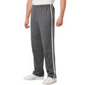 Men's Big & Tall Striped Lightweight Sweatpants by KingSize in Heather Slate (Size 8XL)