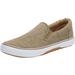 Extra Wide Width Men's Canvas Slip-On Shoes by KingSize in Dark Khaki (Size 12 EW) Loafers Shoes