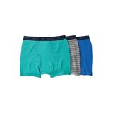 Men's Big & Tall Hanes® FreshIQ® X-Temp® Comfort Cool ® Boxer Briefs 3-Pack by Hanes in Blue Green Multi (Size 9XL)