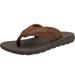 Wide Width Men's Island Flip Flops by KS Island in Brown (Size 11 W)