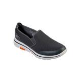 Wide Width Men's Skechers® Go Walk 5 Apprize Slip-On by Skechers in Charcoal (Size 10 W)