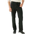Men's Big & Tall Liberty Blues™ Loose-Fit Side Elastic 5-Pocket Jeans by Liberty Blues in Black Denim (Size 52 38)