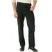 Men's Big & Tall Liberty Blues™ Loose-Fit Side Elastic 5-Pocket Jeans by Liberty Blues in Black Denim (Size 36 40)