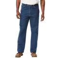 Men's Big & Tall Denim or Ripstop Carpenter Jeans by Wrangler® in Antique Indigo (Size 60 30)