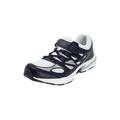 Wide Width Men's KingSize No-Tie Sneakers by KingSize in Navy White (Size 10 1/2 W)