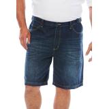 Men's Big & Tall 5 Pocket Denim Shorts by Liberty Blues® in Medium Blue (Size 56)