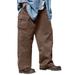 Men's Big & Tall Boulder Creek® Renegade Side-Elastic Waist Cargo Pants by Boulder Creek in Dark Brown (Size 54 38)