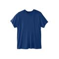 Men's Big & Tall Performance Flex Crewneck Tee by KingSize in Midnight Navy (Size 3XL)